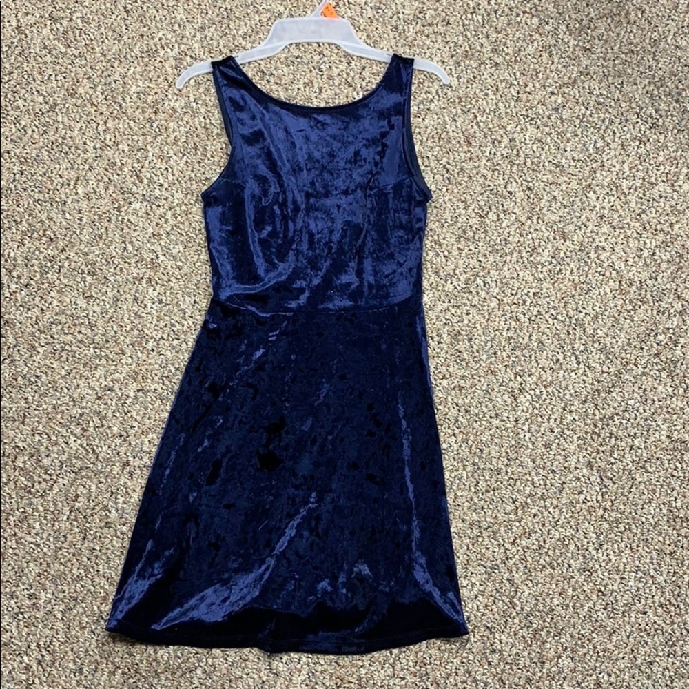 Blue velvet dress size medium.